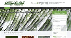 Desktop Screenshot of lifecyclepest.com